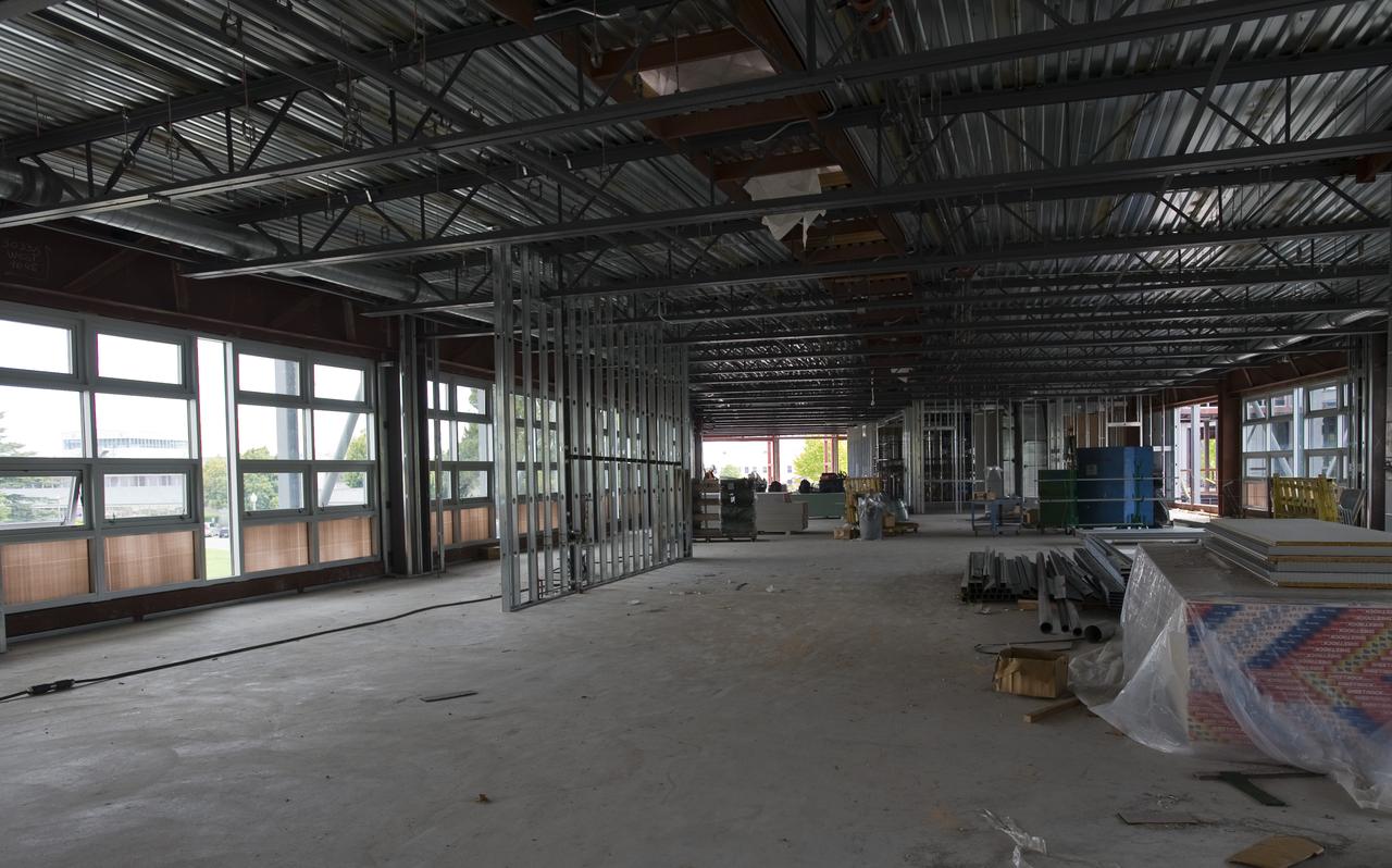 Construction of the new NASA Ames Green Building dubbed Sustainability Base located on the Ames Research Center campus at Moffett Field, CA.