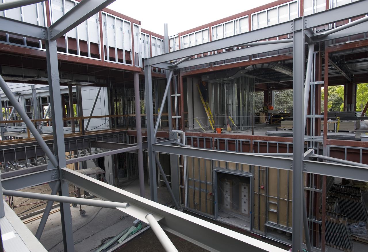 Construction of the new NASA Ames Green Building dubbed Sustainability Base located on the Ames Research Center campus at Moffett Field, CA.
