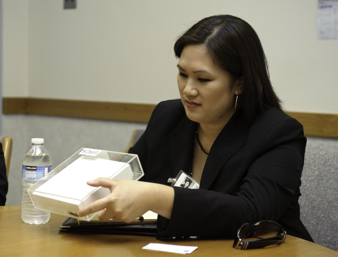 U.S. Senator Diane Feinstein of California staffer Christine Epres visits NASA Ames Research Center, Moffett Field, Calif.