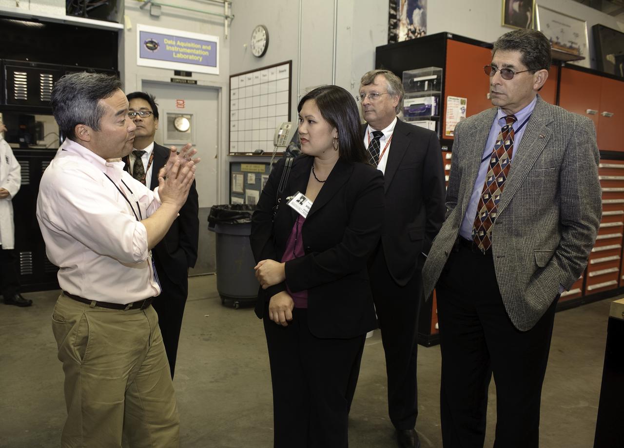 U.S. Senator Diane Feinstein of California staffer Christine Epres visits NASA Ames Research Center, Moffett Field, Calif.