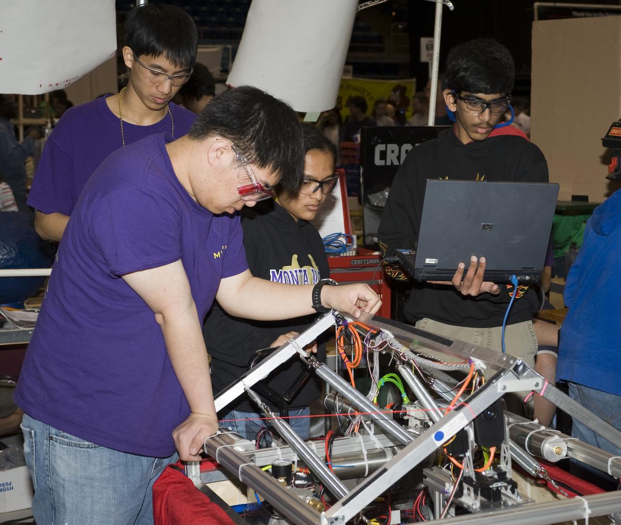 For Inspiration and Recognition of Science and Technology; FIRST Robotics Competition 2010 Silicon Valley Regional held at San Jose State University, San Jose, California  MVRT, Monta Vista H.S., CA Team 115
