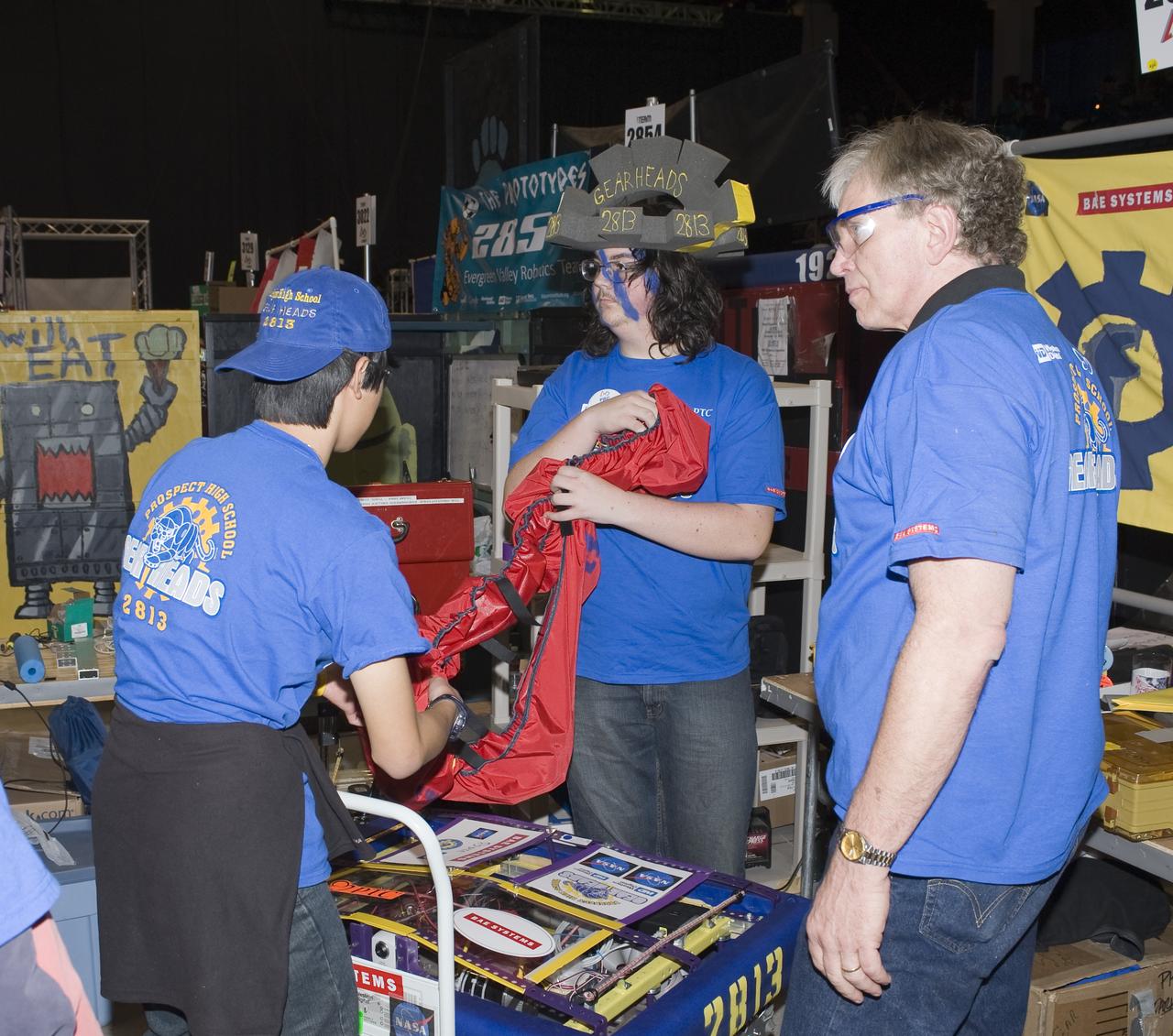 For Inspiration and Recognition of Science and Technology; FIRST Robotics Competition 2010 Silicon Valley Regional held at San Jose State University, San Jose, California Gearheads, Prospect H.S. CA Team 2813