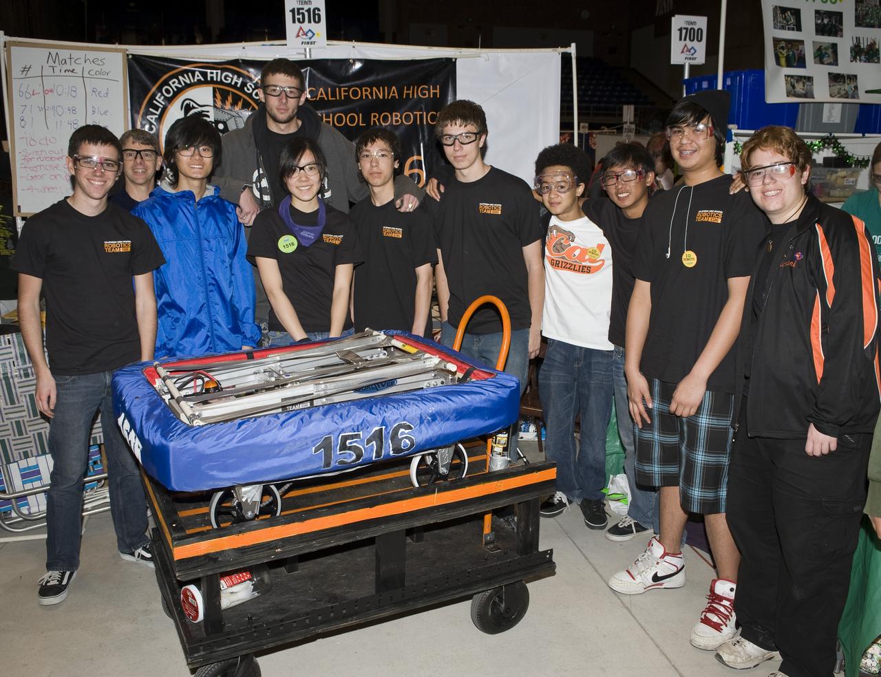 For Inspiration and Recognition of Science and Technology; FIRST Robotics Competition 2010 Silicon Valley Regional held at San Jose State University, San Jose, California  Fightin' Grizzlies, California H.S., CA Team 1516