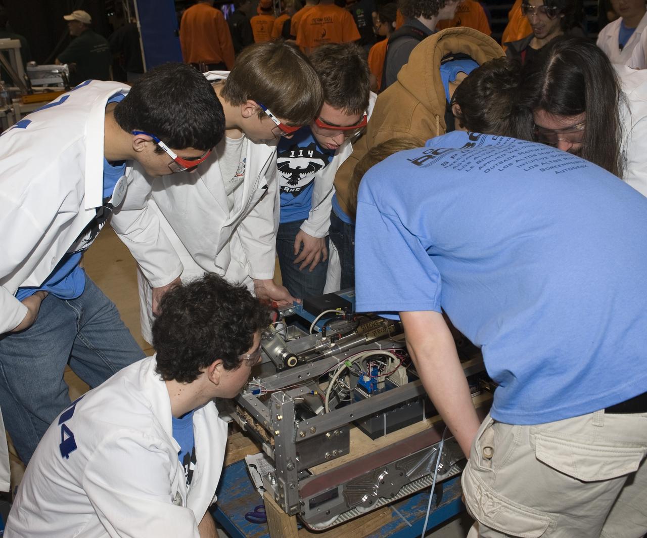 For Inspiration and Recognition of Science and Technology; FIRST Robotics Competition 2010 Silicon Valley Regional held at San Jose State University, San Jose, California Eagle Strike, Los Altos H.S., CA Team 114