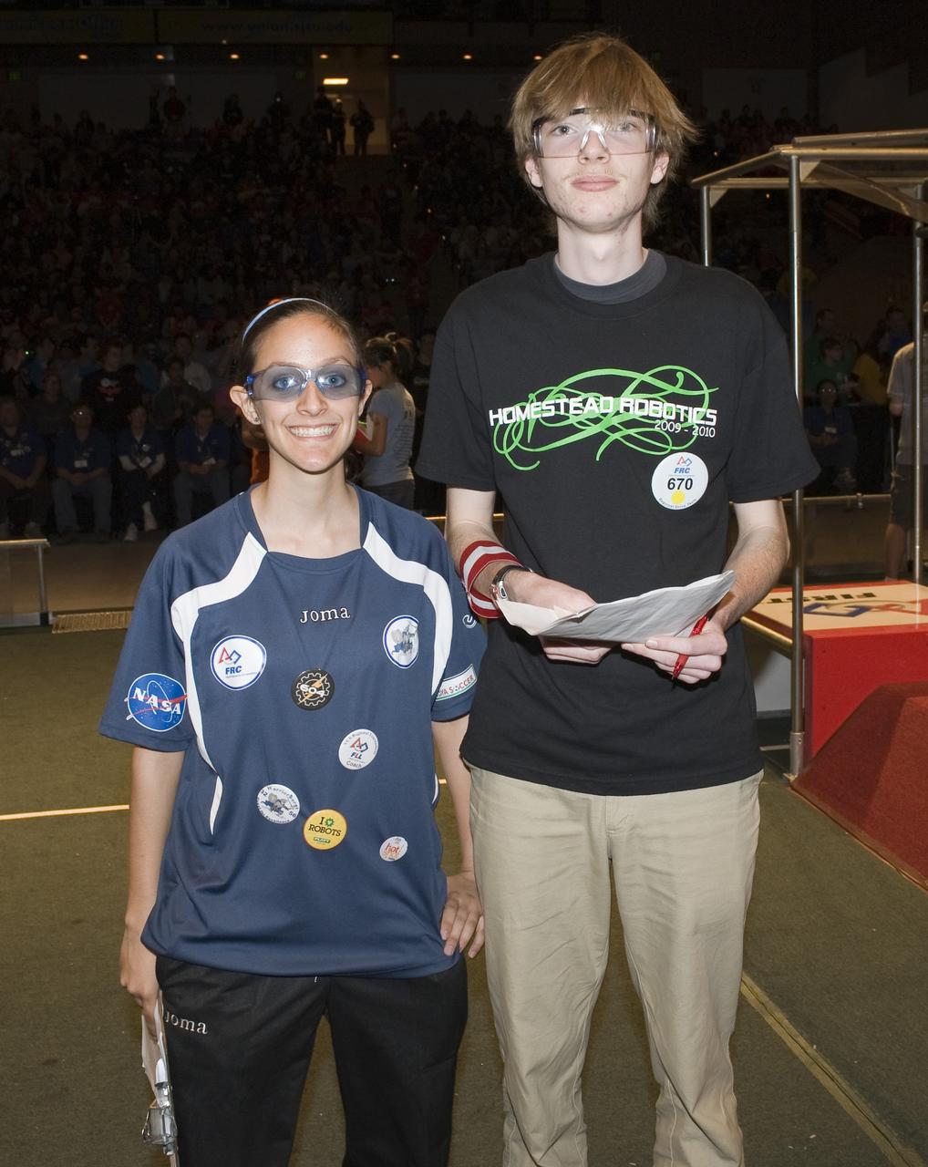 For Inspiration and Recognition of Science and Technology; FIRST Robotics Competition 2010 Silicon Valley Regional held at San Jose State University, San Jose, California Quixilver, Leland H.S., CA team 604 and Homestead Robotics, Homestead H.S. Team 670