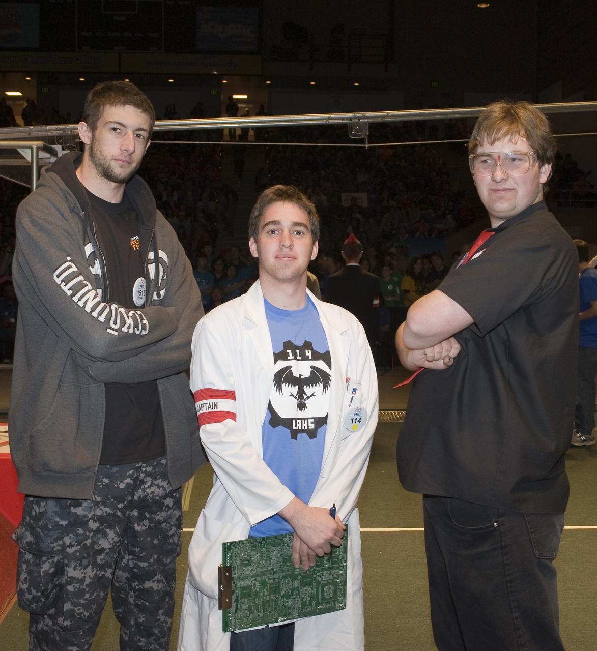 For Inspiration and Recognition of Science and Technology; FIRST Robotics Competition 2010 Silicon Valley Regional held at San Jose State University, San Jose, California teams 1516, 114 and ___