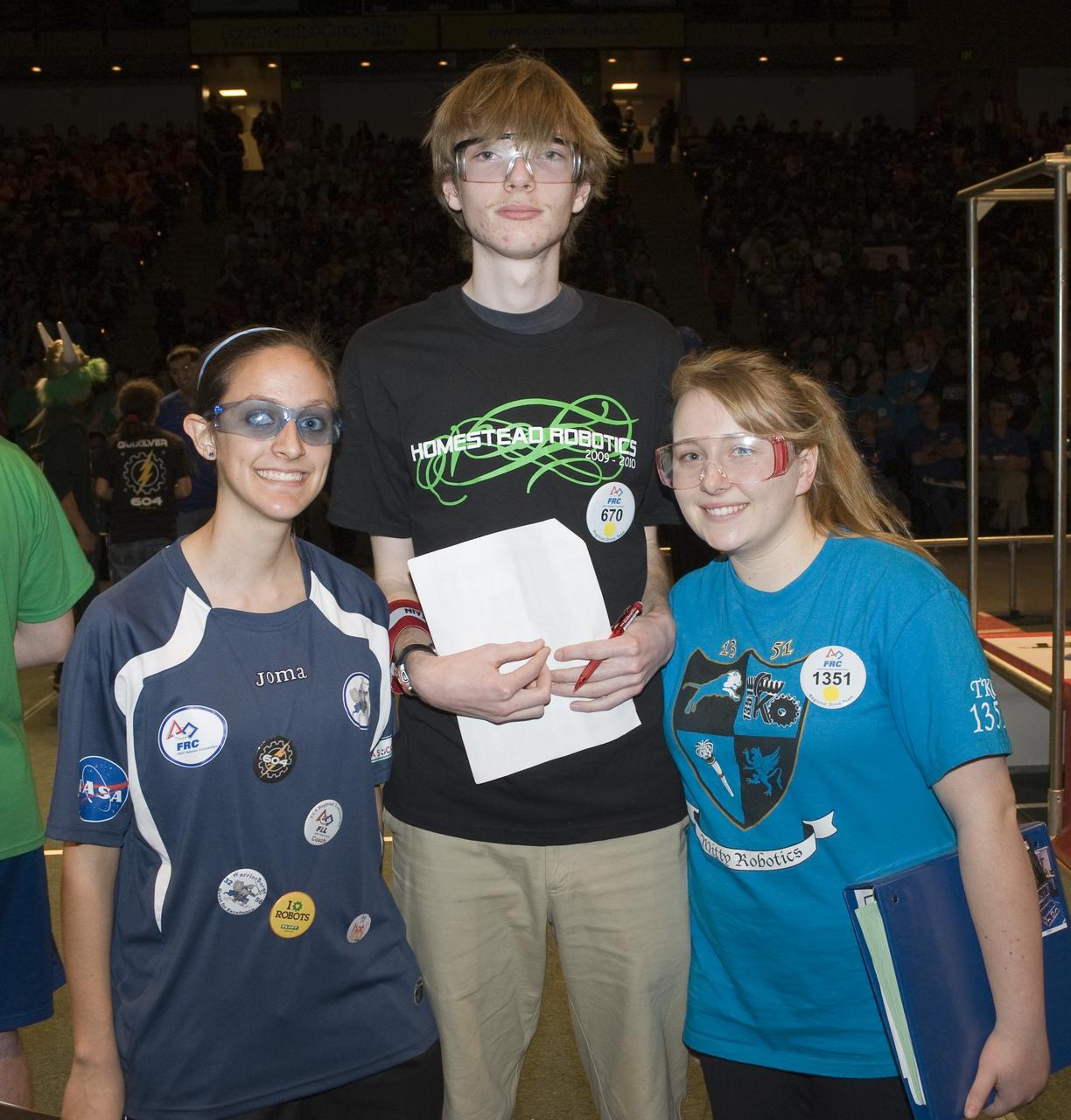For Inspiration and Recognition of Science and Technology; FIRST Robotics Competition 2010 Silicon Valley Regional held at San Jose State University, San Jose, California teams 604,670, 1351