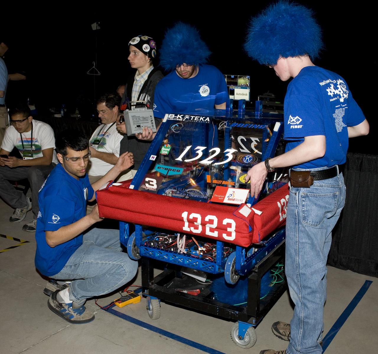 For Inspiration and Recognition of Science and Technology; FIRST Robotics Competition 2010 Silicon Valley Regional held at San Jose State University, San Jose, California  MadTown Robotics, Madera H.S.,CA Team 1323