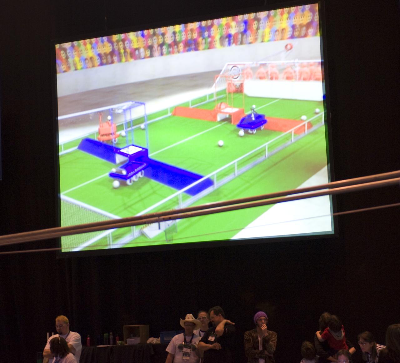 For Inspiration and Recognition of Science and Technology; FIRST Robotics Competition 2010 Silicon Valley Regional held at San Jose State University, San Jose, California the playing field