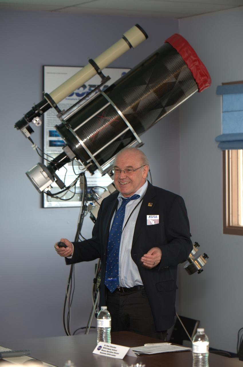 German Deligation visits Ames SOFIA Science Office for briefing by Hans Zinnecker, Deputy Director, SOFiA Science Mission Operations