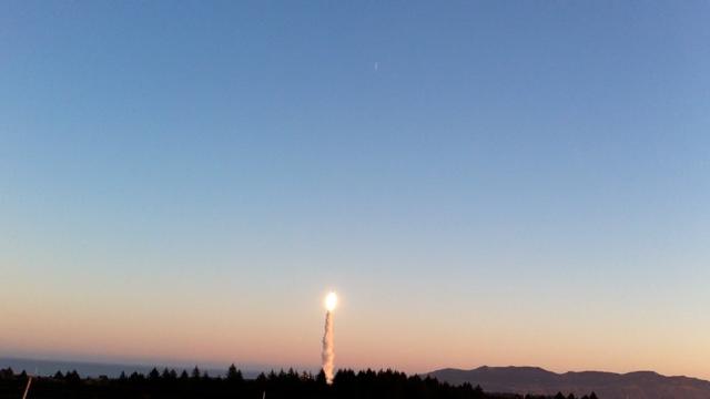 A Minotaur IV rocket, carrying NASA's Organism/Organic Exposure to Orbital Stresses (O/OREOS) nano satellite launches from the Alaska Aerospace Corporation's Kodiak Launch Complex on Nov. 19, 2010. Image credit: NASA/Matthew Daniels