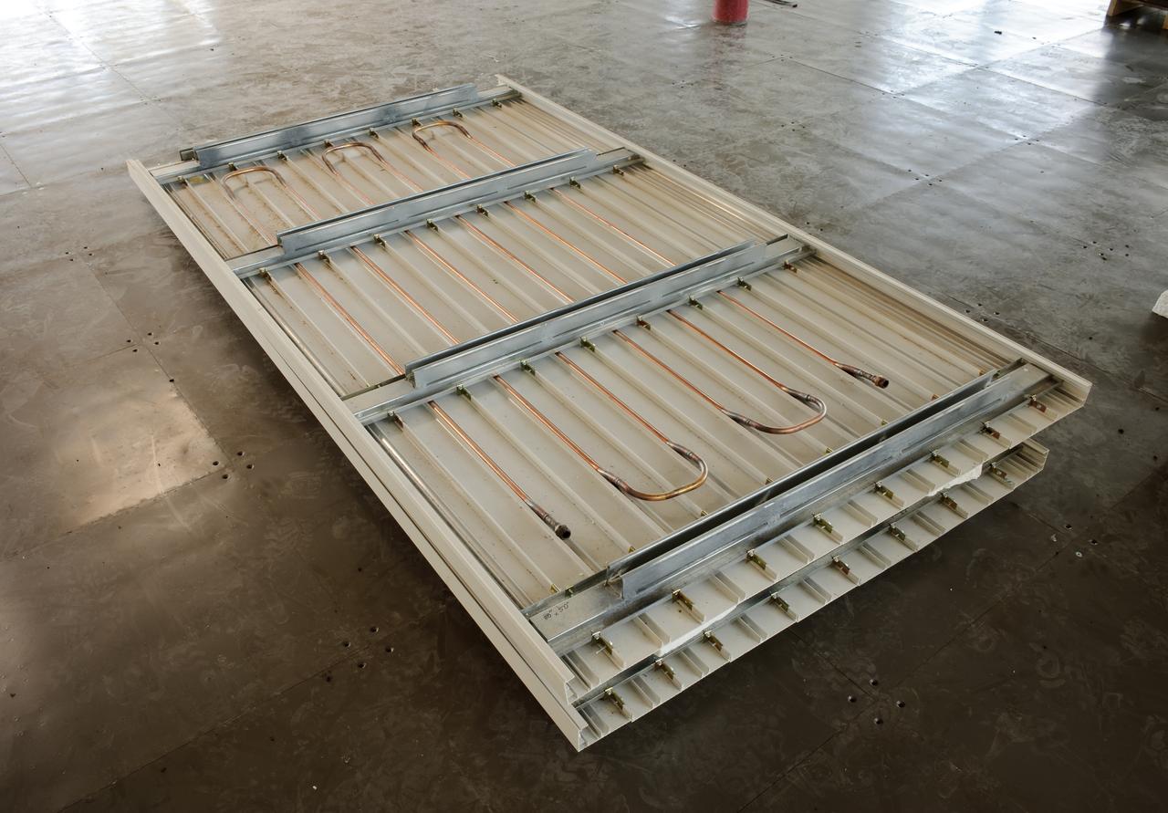 Construction of the new NASA Ames Green Building dubbed Sustainability Base located on the Ames Research Center campus at Moffett Field, CA. cooling elements in ceiling panels