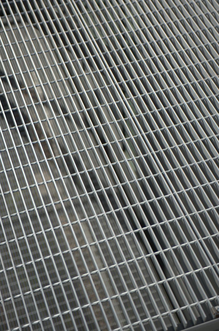 Close-up of window shading seen from above.