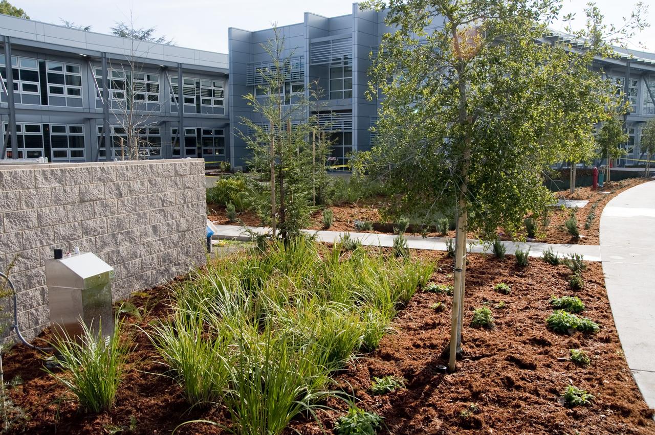 Construction of the new NASA Ames Green Building dubbed Sustainability Base located on the Ames Research Center campus at Moffett Field, CA.
