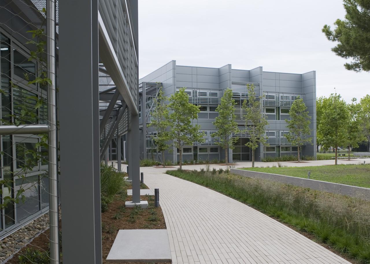Construction of the new NASA Ames Green Building dubbed Sustainability Base located on the Ames Research Center campus at Moffett Field, CA.
