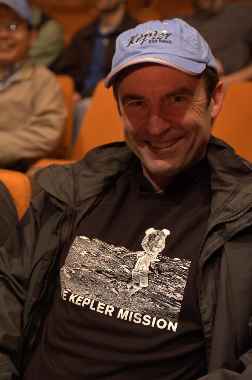 Kepler team members at press event and doing media interviews.