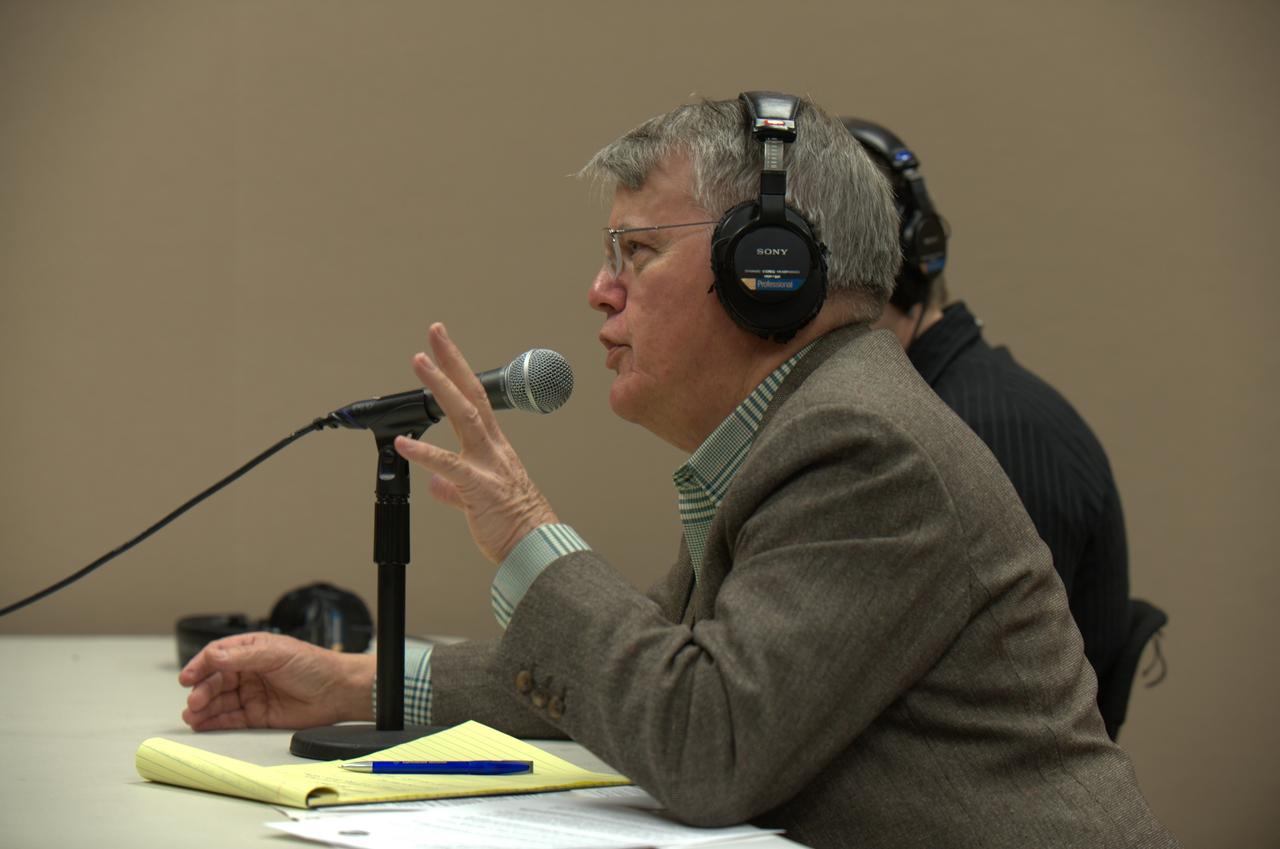 Kepler team members at press event and doing media interviews.