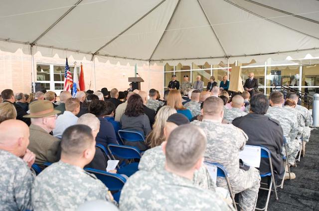 New Armed Forces Seserve Center & 63rd Regional Support Command Headquarters, Moffett Field, CA ribbon cutting ceremonies.