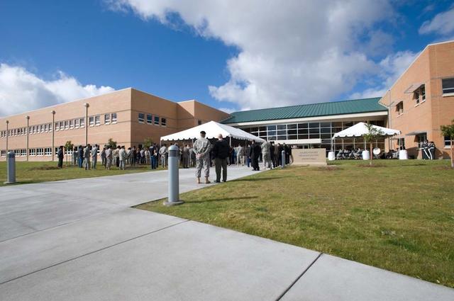 New Armed Forces Seserve Center & 63rd Regional Support Command Headquarters, Moffett Field, CA ribbon cutting ceremonies.