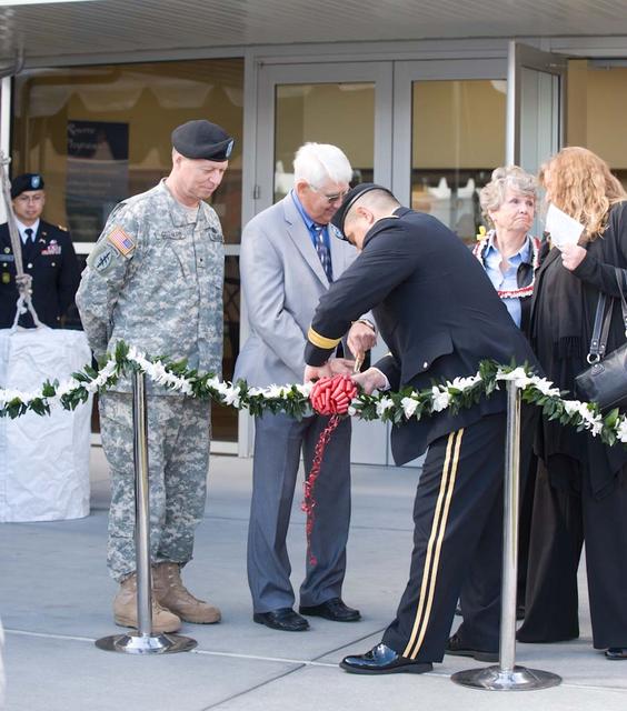 New Armed Forces Seserve Center & 63rd Regional Support Command Headquarters, Moffett Field, CA ribbon cutting ceremonies.