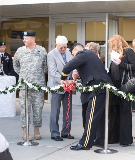 New Armed Forces Seserve Center & 63rd Regional Support Command Headquarters, Moffett Field, CA ribbon cutting ceremonies.
