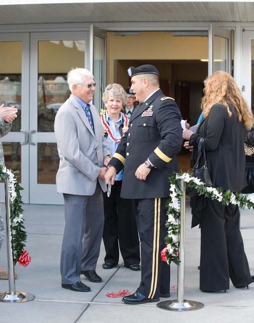 New Armed Forces Seserve Center & 63rd Regional Support Command Headquarters, Moffett Field, CA ribbon cutting ceremonies.
