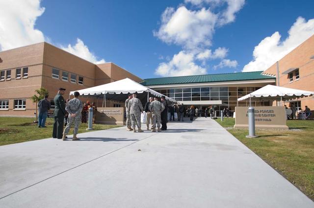 New Armed Forces Seserve Center & 63rd Regional Support Command Headquarters, Moffett Field, CA ribbon cutting ceremonies.