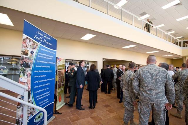 New Armed Forces Seserve Center & 63rd Regional Support Command Headquarters, Moffett Field, CA ribbon cutting ceremonies.