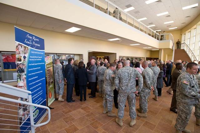 New Armed Forces Seserve Center & 63rd Regional Support Command Headquarters, Moffett Field, CA ribbon cutting ceremonies.