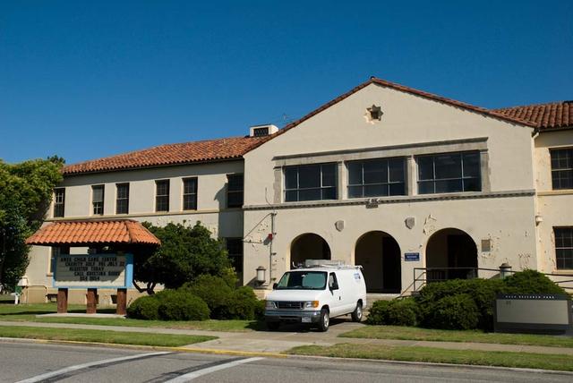 NASA Research Park (NRP) shenandoah Plaza Historic Buildings at Moffett Federal Airfield, CA B-25 taken by Photo summer student Shashank