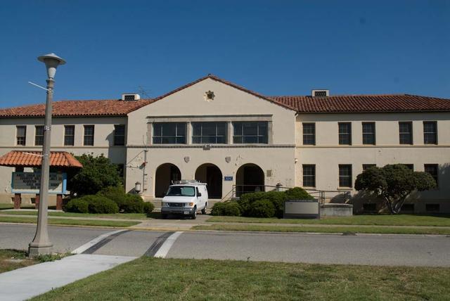 NASA Research Park (NRP) shenandoah Plaza Historic Buildings at Moffett Federal Airfield, CA B-25 taken by Photo summer student Sohan