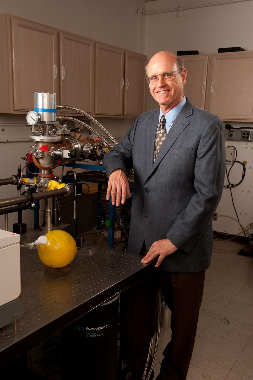 Portrait series of  Dr. Louis J. 'Lou' Allamandola in his lab at Ames Research Center to be used for this formal Ames Fellow portait.