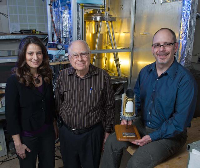 Kepler Program VIP's from left Natalie Batalha, Bill Borucki and Jon Jenkins in the Kepler Laboratory at the NASA Ames Research Center, Moffett Field, CA (for aviation week).
