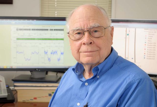 NASA image: The Kepler Mission Science Principal Investigator Dr William 'Bill' Borucki in his office at NASA Ames Research center