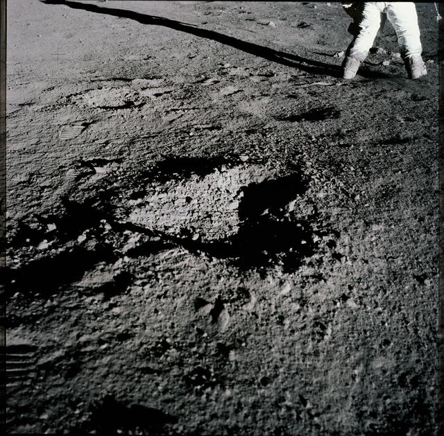NASA image: Apollo 12 Mission image - Lunar surface 