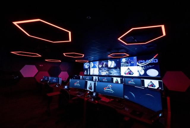 NASA image: Twin Control Rooms at NASA Marshall Support Science, Mission Safety for Artemis