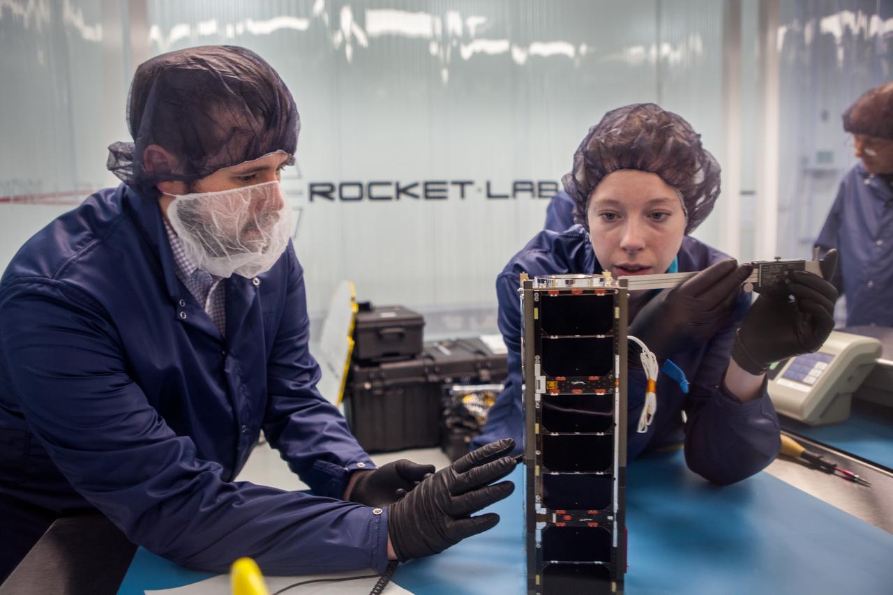 A host of CubeSats, or small satellites, are undergoing the final stages of processing at Rocket Lab USA’s facility in Huntington Beach, California, for NASA’s first mission dedicated solely to spacecraft of their size. This will be the first launch under the agency’s new Venture Class Launch Services.  Scientists, including those from NASA and various universities, began arriving at the facility in early April with spacecraft small enough to be a carry-on to be prepared for launch. A team from NASA’s Goddard Spaceflight Center in Greenbelt, Maryland, completed final checkouts of a CubeSat called the Compact Radiation Belt Explorer (CeREs), before placing the satellite into a dispenser to hold the spacecraft during launch inside the payload fairing. Among its missions, the satellite will examine the radiation belt and how electrons are energized and lost, particularly during events called microbursts — when sudden swarms of electrons stream into the atmosphere. This facility is the final stop for designers and builders of the CubeSats, but the journey will continue for the spacecraft. Rocket Lab will soon ship the satellites to New Zealand for launch aboard the company’s Electron orbital rocket on the Mahia Peninsula this summer.  The CubeSats will be flown on an Educational Launch of Nanosatellites (ELaNa) mission to space through NASA’s CubeSat Launch Initiative. CeREs is one of the 10 ELaNa CubeSats scheduled to be a part of this mission.