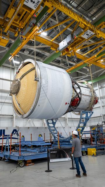 NASA image: NASA SLS Upper Stage Prepped for Shipment to Space Coast