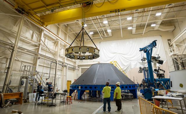 NASA image: SLS Payload Adapter Manufactured, Prepared for Testing at NASA Marshall
