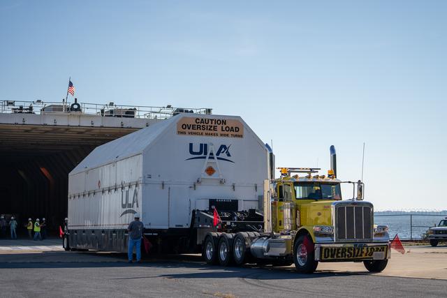 NASA image: NASA SLS Upper Stage Prepped for Shipment to Space Coast