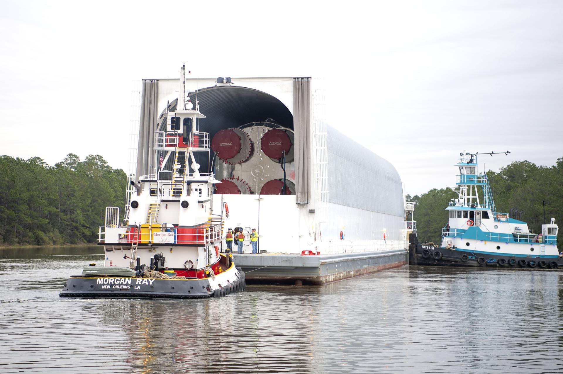 Image from  SLS Core Stage Arrival/Rollout