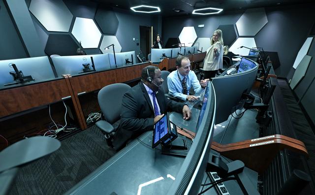 NASA image: Twin Control Rooms at NASA Marshall Support Science, Mission Safety for Artemis