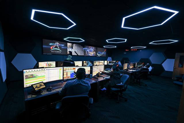 NASA image: Twin Control Rooms at NASA Marshall Support Science, Mission Safety for Artemis