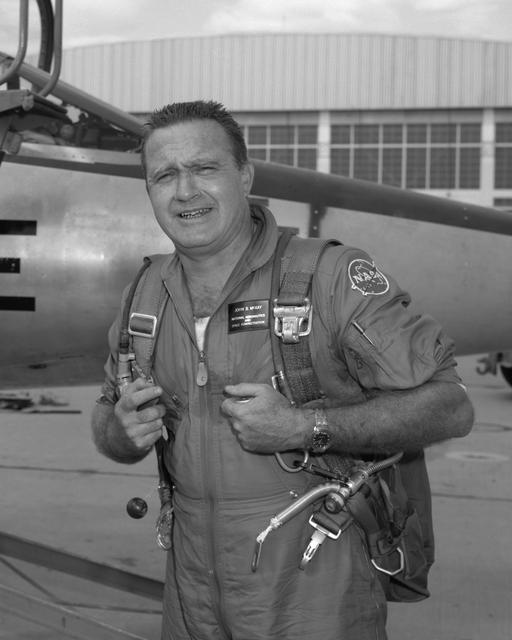 NASA image: John McKay after flight in F-104B