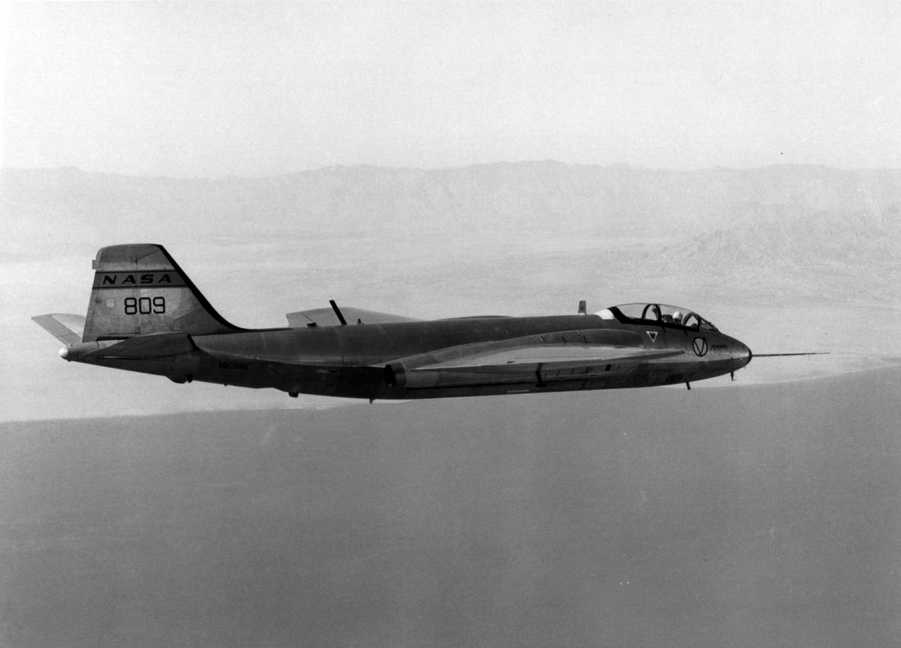 B-57B in flight
