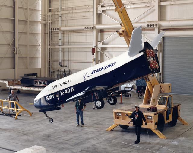 NASA image: X-40A arrives at NASA Dryden - in hangar