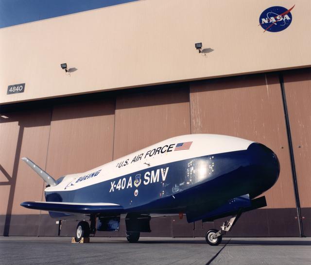 NASA image: X-40A arrives at NASA Dryden - on ramp
