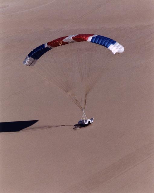 NASA image: X-38 vehicle #131R during landing on first free flight