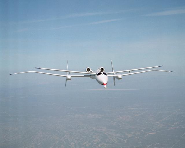 NASA image: Proteus front view in flight