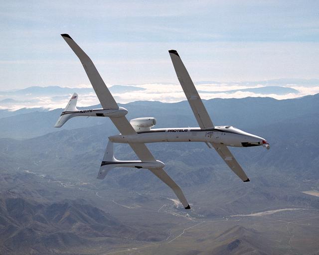 NASA image: Proteus in flight over Southern California